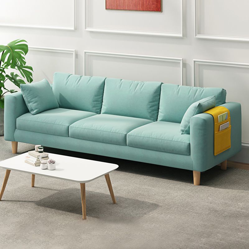 Contemporary 29.5" H 3- Seater Square Arm Sofa for Living Room