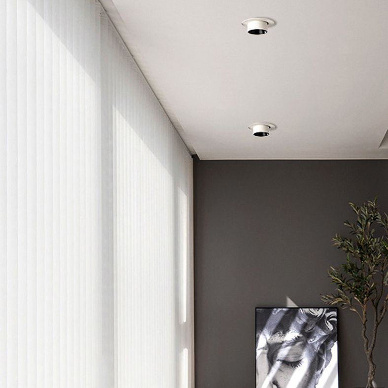 Matte weiße Röhrenförmige Downlight Nordic LED Metall Flush Deckenleuchte für Wohnzimmer