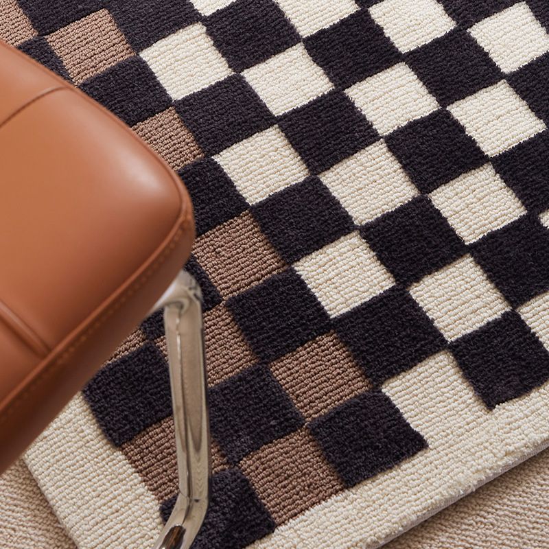 Gorgeous Carpet Modern Plaid Print Area Rug Living Room Rug with Non-Slip Backing