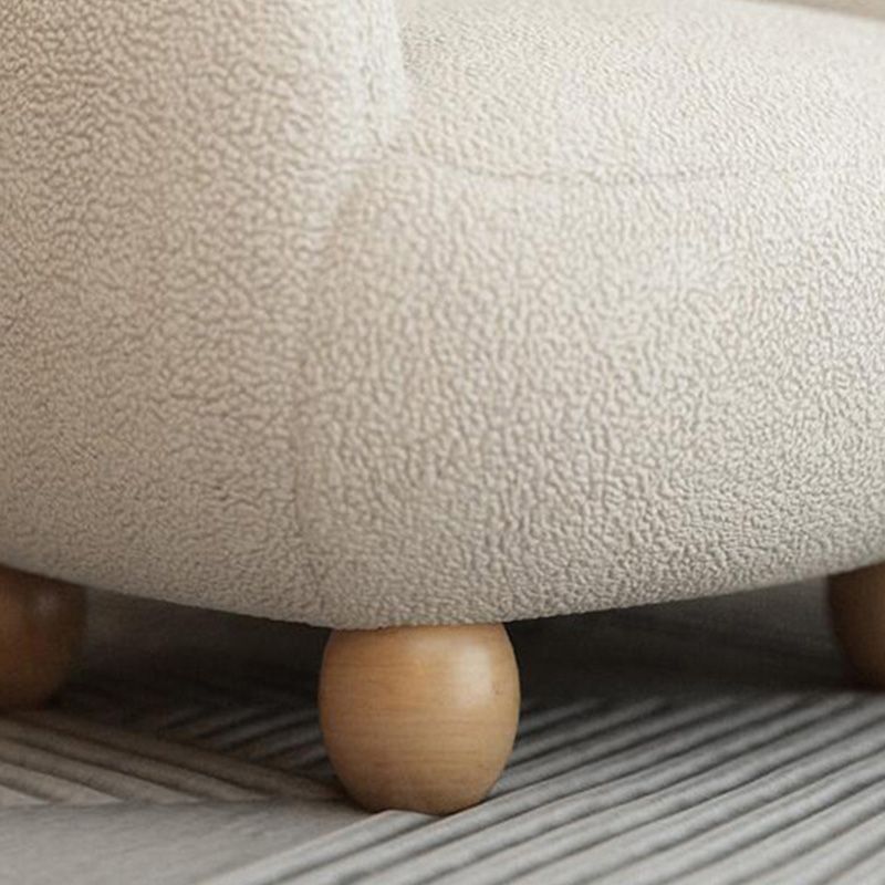 Wool Chair Arms Included Basic Four Legs Chair for Living Room