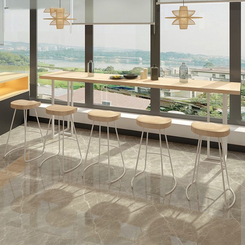 Modern 1/2/5/6 Pieces Bar Table Set Rectangle Bar Table with High Stools