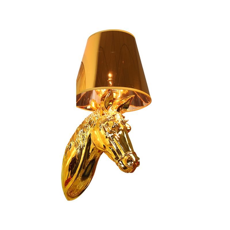 Geometric Wall Light Fixture Modern Resin 1 Light Wall Sconce