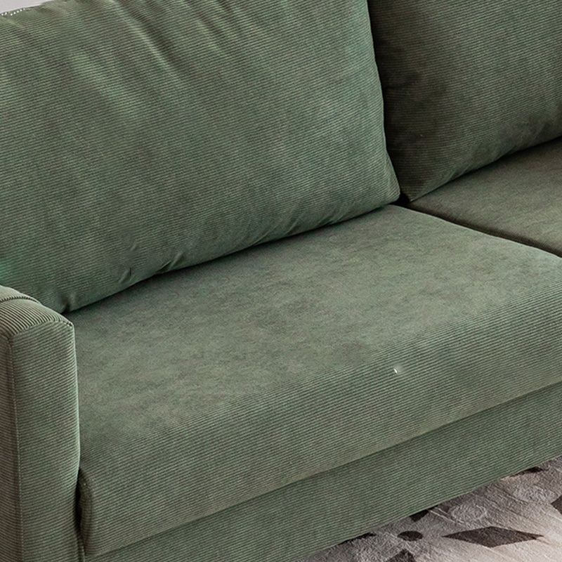 25" Wide Contemporary Sofa Fabric Square Arm Standard Seating with Storage