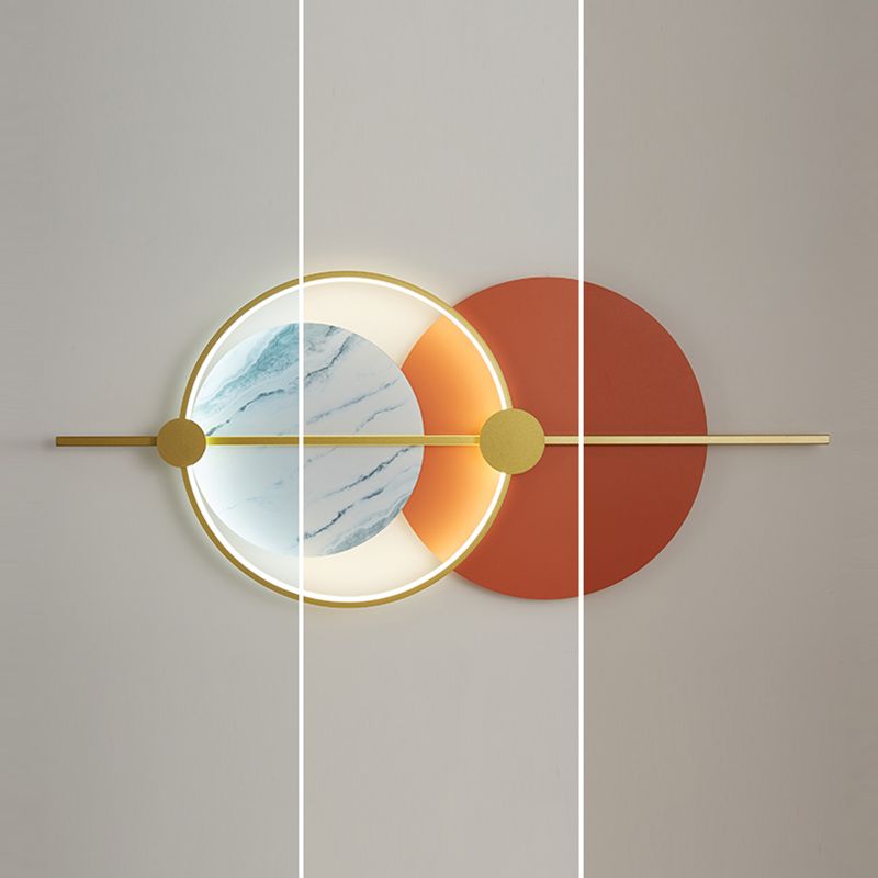 Zeitgenössischer Stil Geometrie Formwandleuchte Metall Wandmontage Leuchten