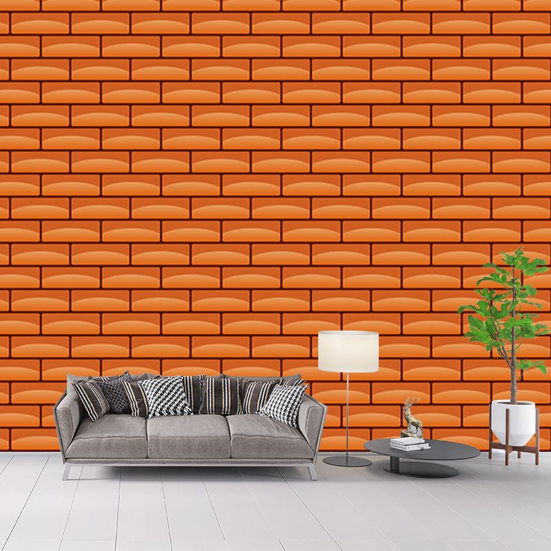 Brick Wall Illustration Mural Living Room Wall Art, Personalized Size Available