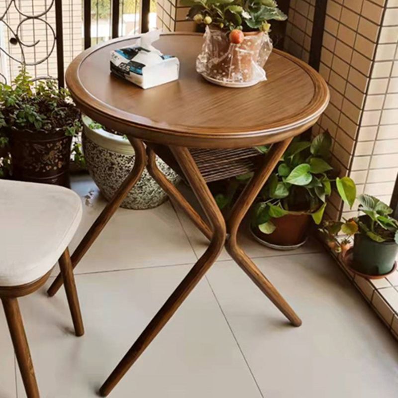 Boho Style Bistro Set 3 Pcs Glass Top Metal Frame Bistro Set