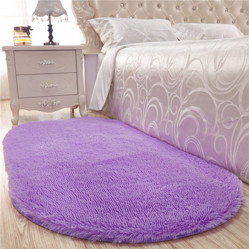 Pink Casual Rug Blending Solid Color Rug Non-Slip Backing Rug for Drawing Room