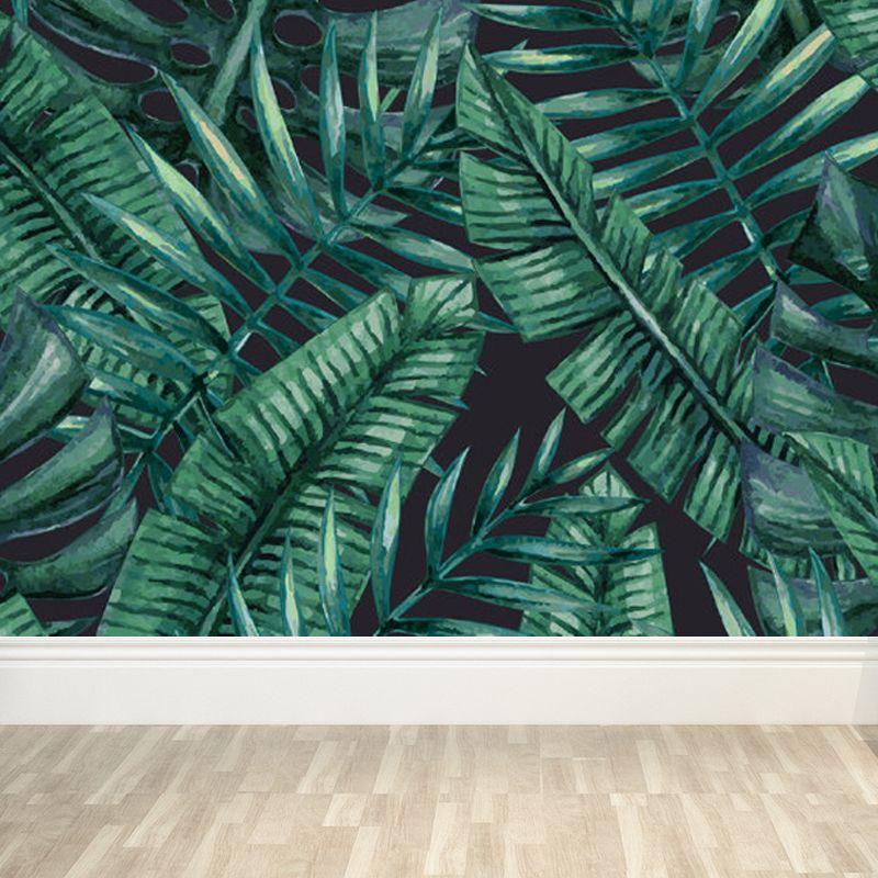 Peinture murale botanique tropicale naturelle, décoration murale décorative de couleur douce pour la cuisine