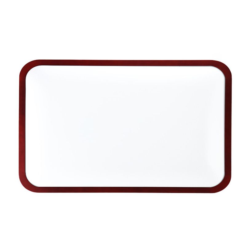 Rechteckige Deckenleuchte aus Holz mit abgerundeten Ecken, moderne LED-Einbauleuchte für Schlafzimmer