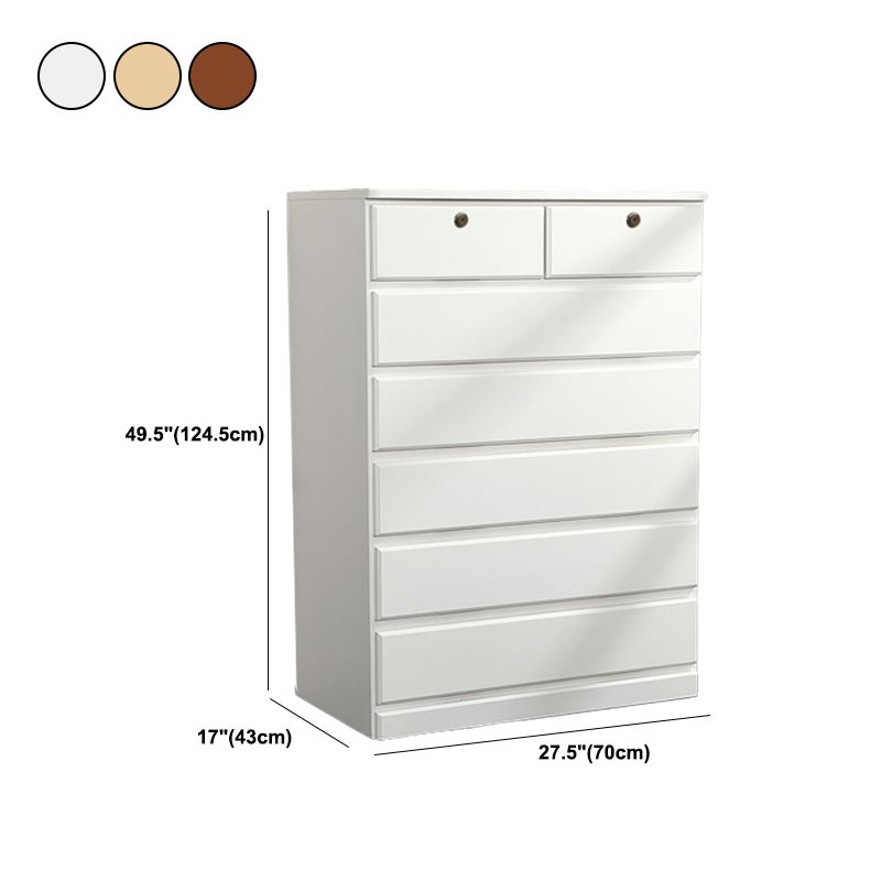 Contemporary Storage Chest Wood Storage Chest Dresser 15.7" W