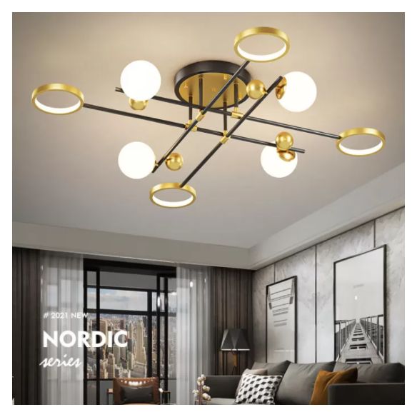 LED Light Flush Mount Light Metal Light Multiple Light Living Room Light