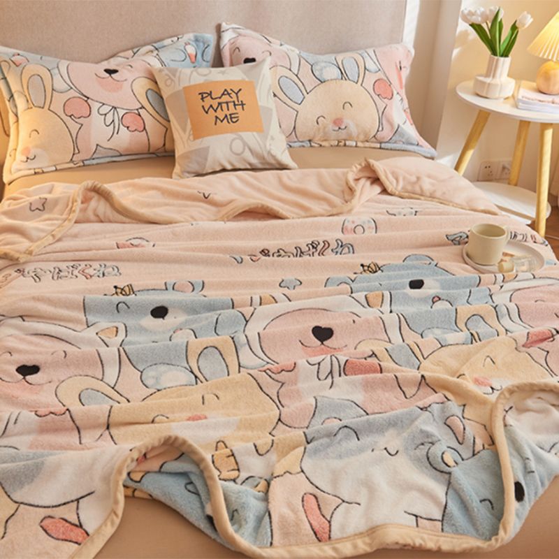 Breathable Sheet Cartoon Pattern Non-Pilling Ultra-Soft Sheet