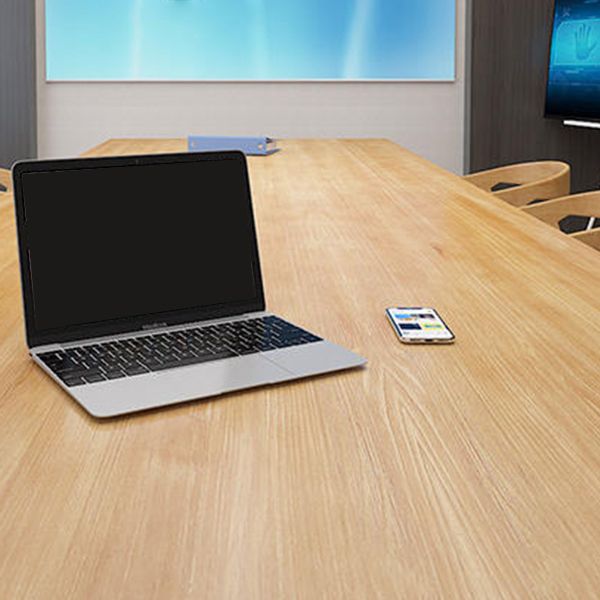Contemporary Writing Desk Solid Wood Rectangular Office Desk , 29.53" Tall