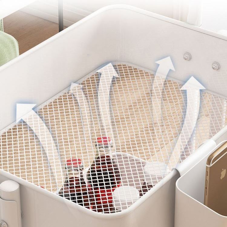 14.57"W Bookshelf Scandinavian Style Bookcase for Home and Office with Casters