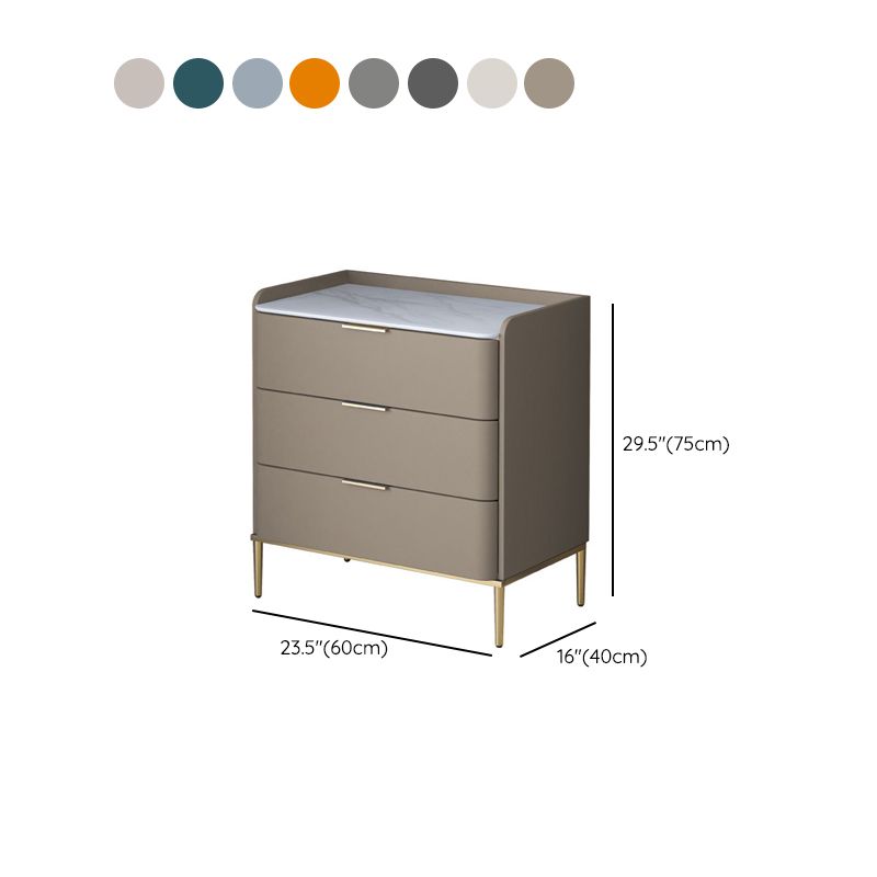 Classic Glam Storage Chest Stone Dresser with 5/4/3 Drawers , 15.6 Inch W