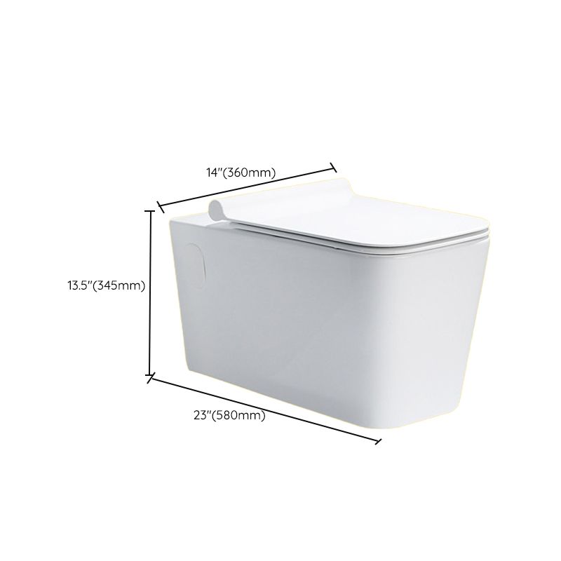 Contemporary One Piece Flush Toilet In-Wall Urine Toilet for Bathroom