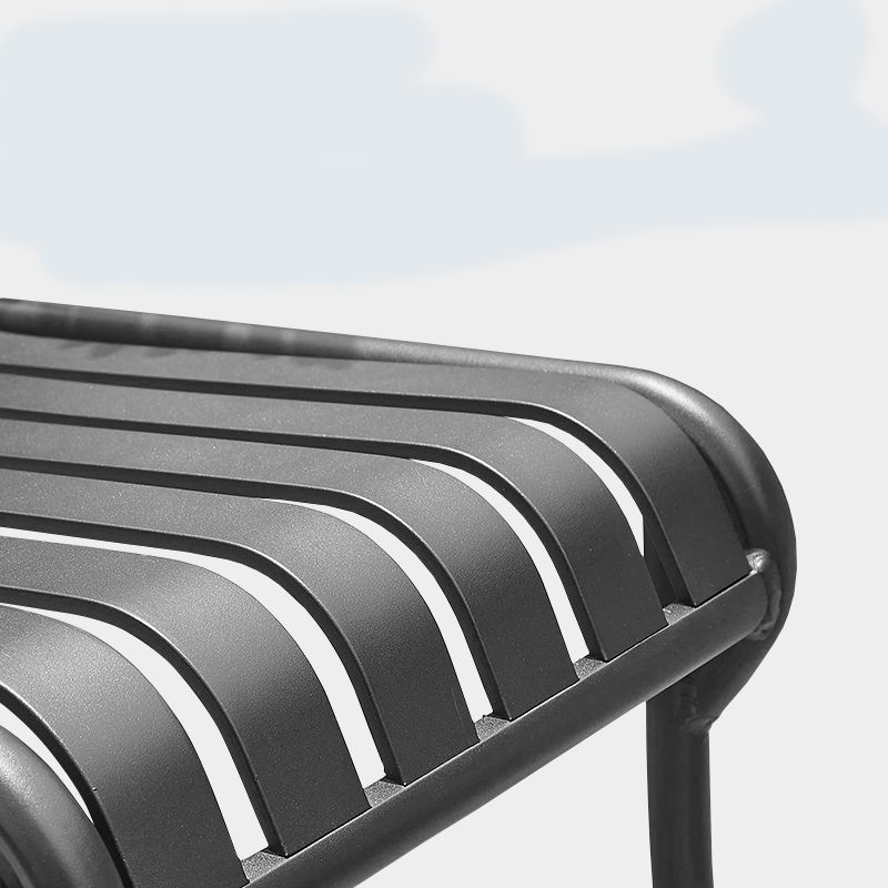 Water Resistant Dining Armchair Metal Stacking Industrial Armchair