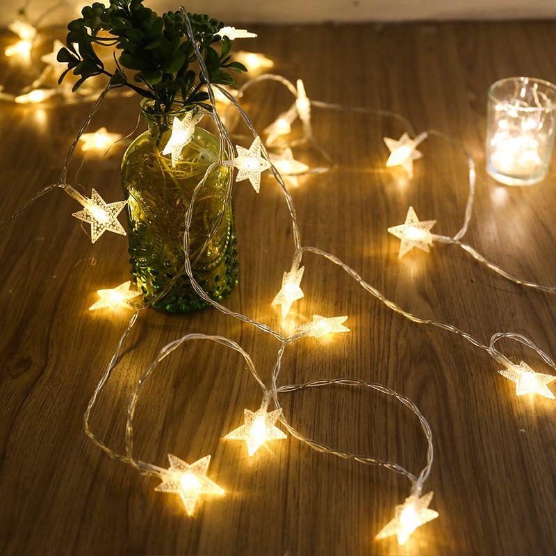 Modern Artistic LED String Lights Plastic Starry Decorative Lamp for Exterior Spaces