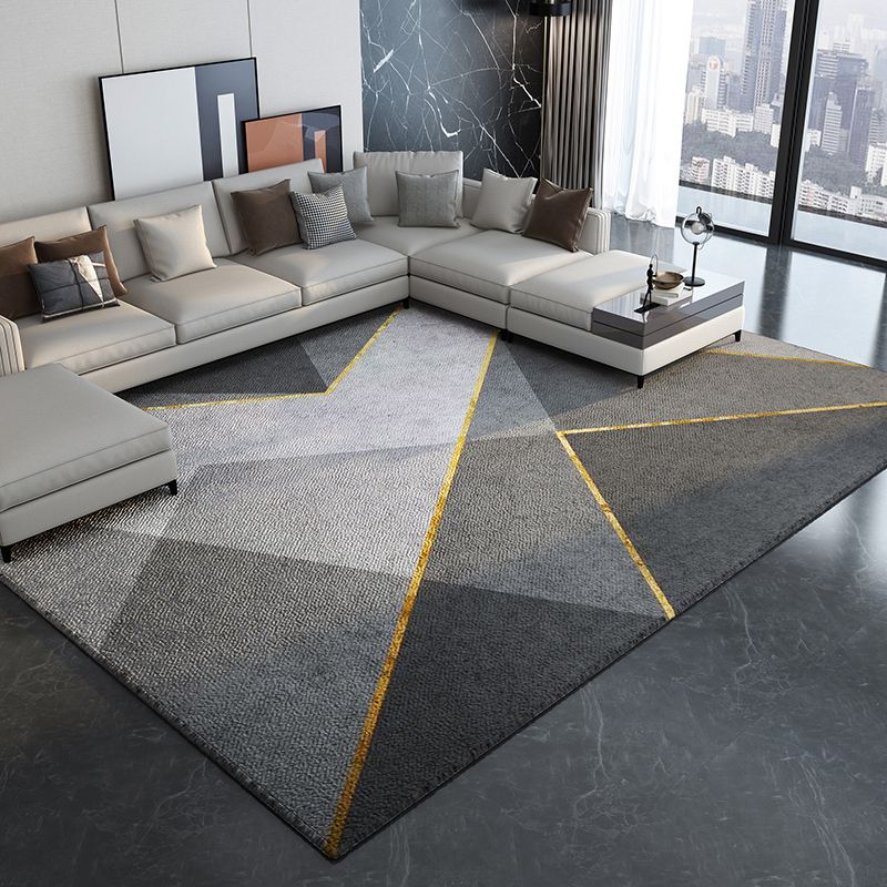 Lichte marine Modern tapijt Blending grafisch tapijtvlekbestendig tapijt voor woningdecoratie