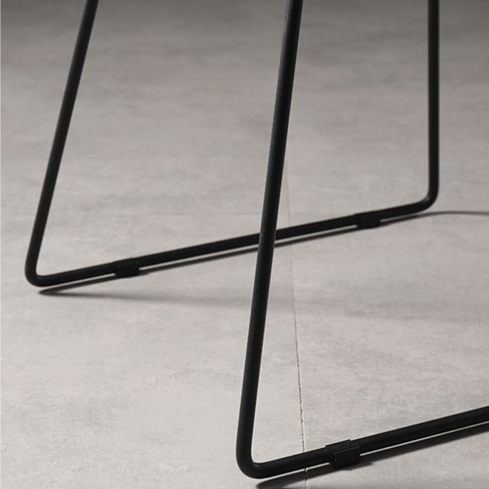 Upholstered 30" H Indoor Barstool Industrial Quilted Tall Stool with Footrest