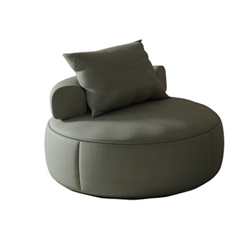 Nordic Style Handless Imitation Leather Curved Back Parsons Chair
