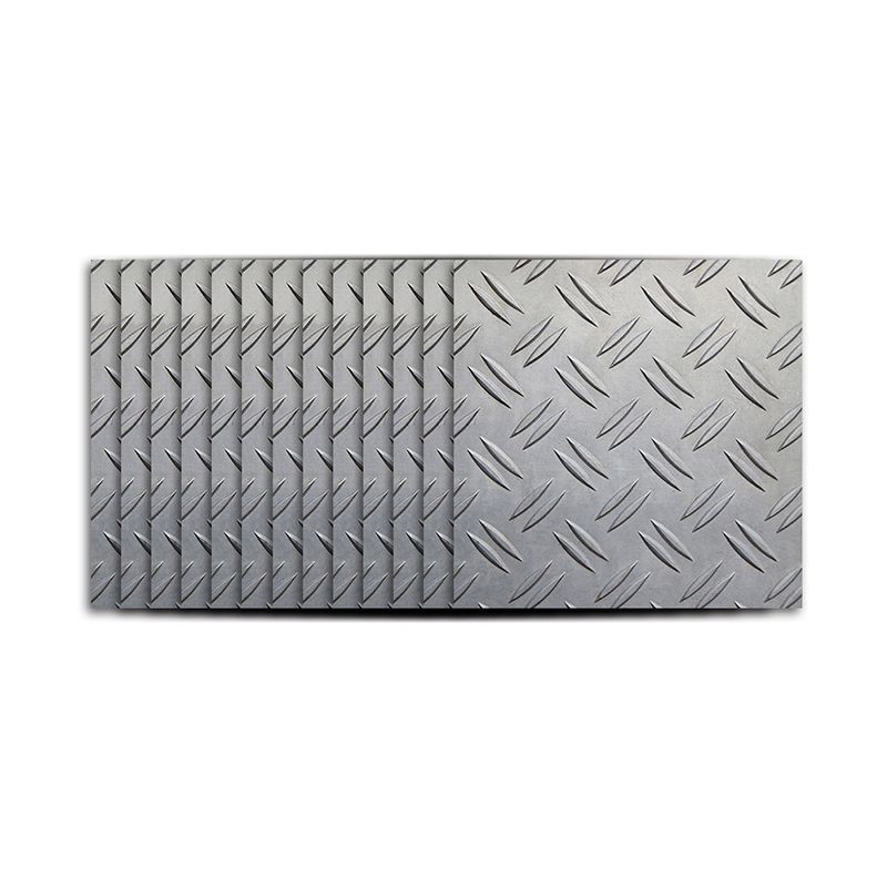 Steampunk Faux Steel Plate Wallpapers 50 Pieces Grey Metal Wall Art, Peel and Stick