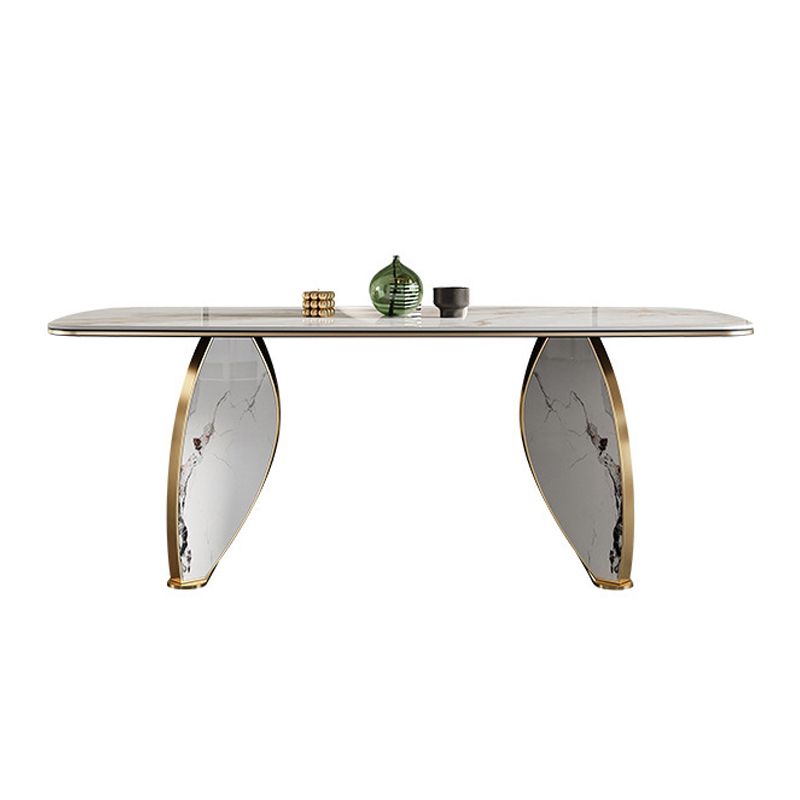 Luxurious 1/4/5/7 Pieces Rectangle Dining Set Sintered Stone Top Dinette Table Set