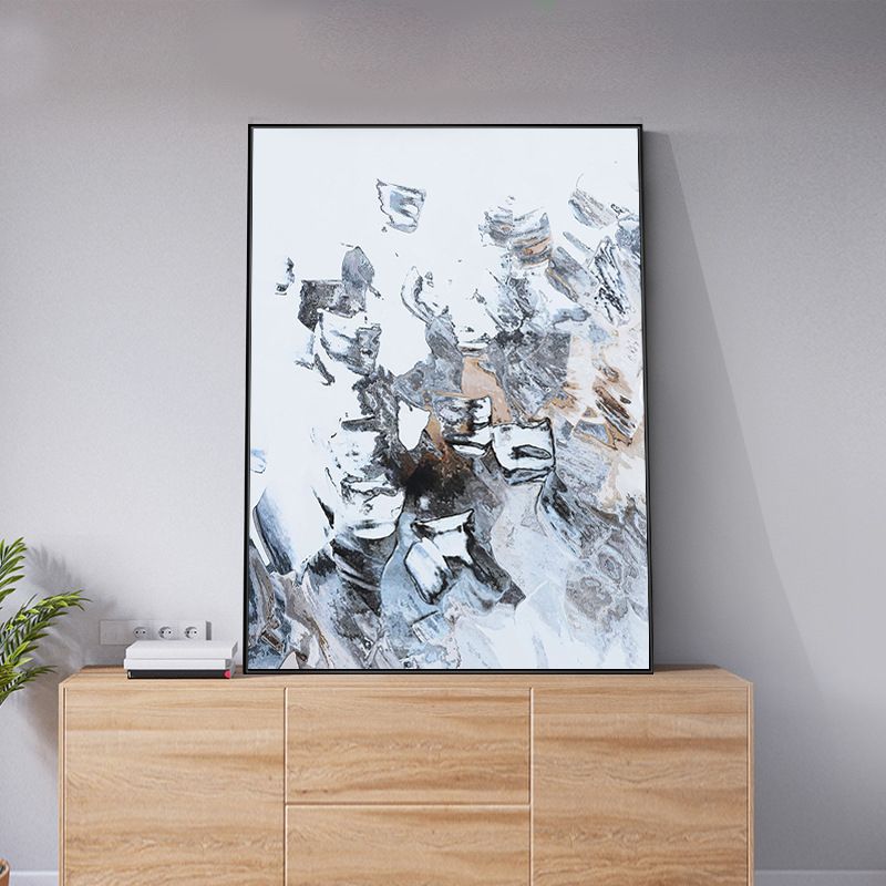 Canvas Textured Painting Modern Style Abstract Pattern Wall Art Decor, Multiple Sizes