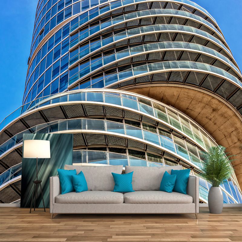 Photography Architecture Mural Wallpaper Stain Resistant for Sleeping Room