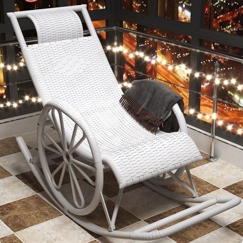 Living Room Single Lazy Chair Iron Base Leisure Rocking Chair