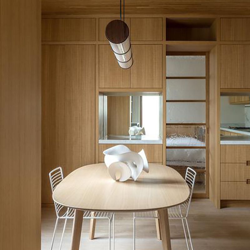 Lámpara lineal de lámparas de luz de cobre de cobre moderna con tono acrílico