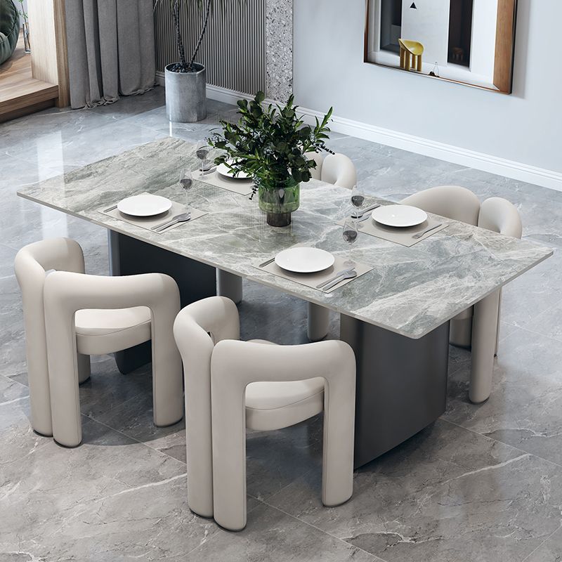 Contemporary Wood Dining Room Chair Velvet Side Chair for Home Use