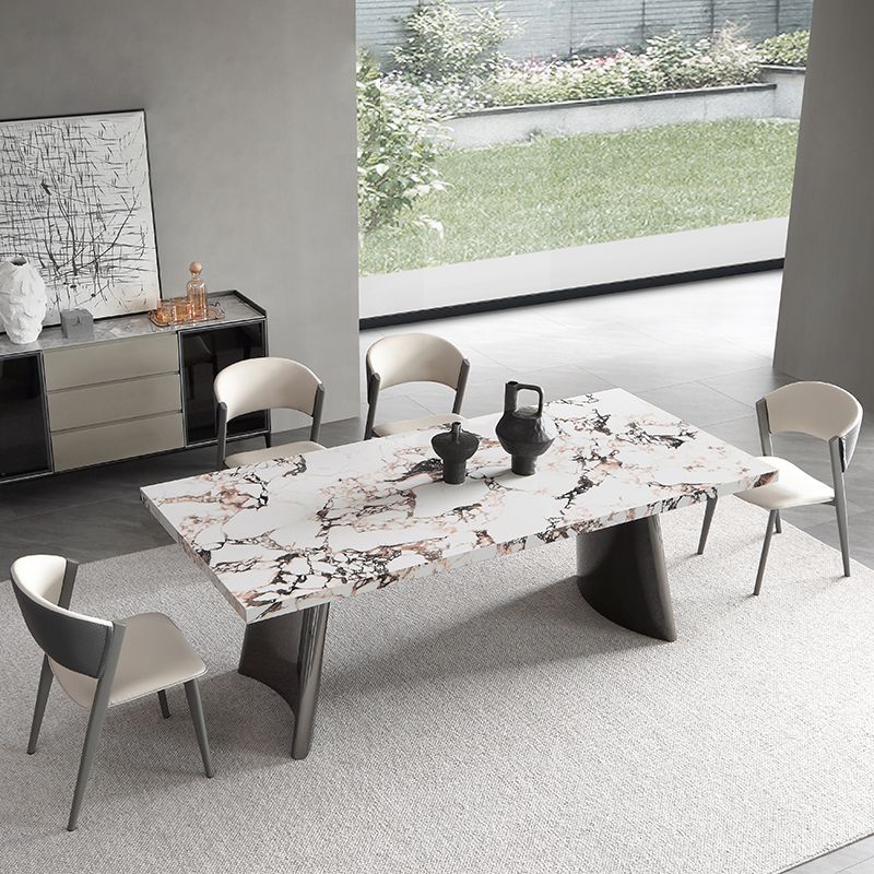 Stone Top Dining Table Set 1/4/5/7 Pieces Dinette Set for Dining Room