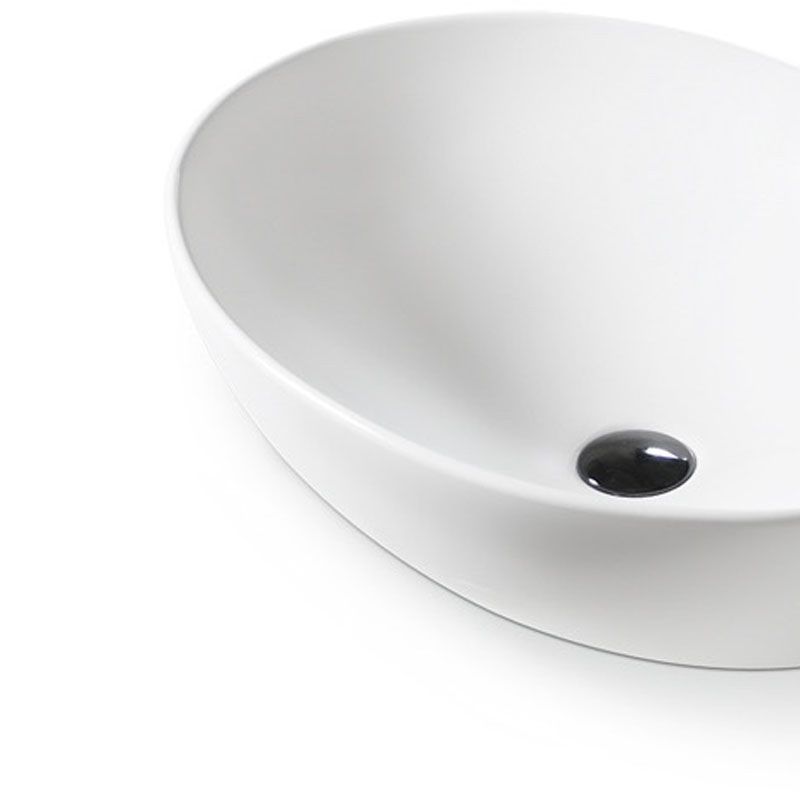 Bathroom Ceramic Sink Round Rod Handle Anti-spill Modern Faucet Sink