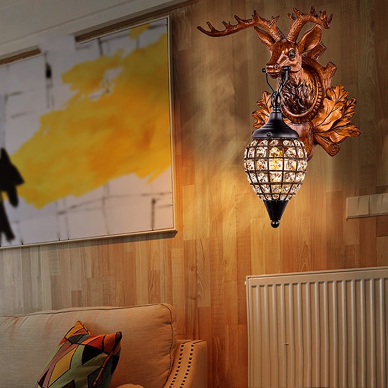 Modern Minimalist Wall Sconce Lighting Crystal Shade Wall Lighting Fixtures