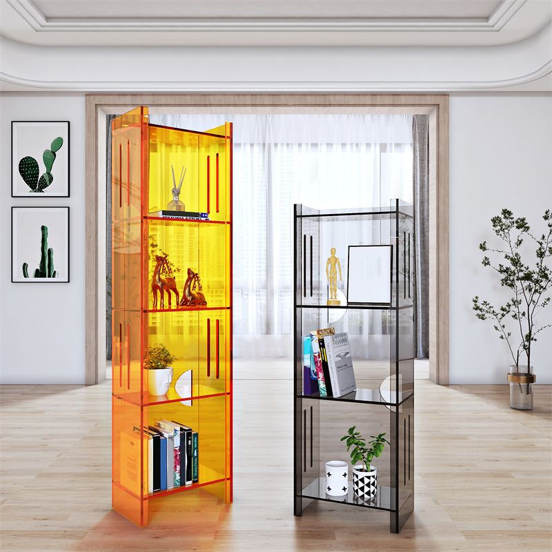 Standard Closed Back Bookshelf Scandinavian Acrylic Bookcase