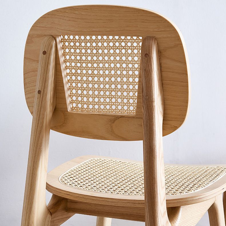 Open Back Side Chair Scandinavian Design Wood Dining Room Chairs