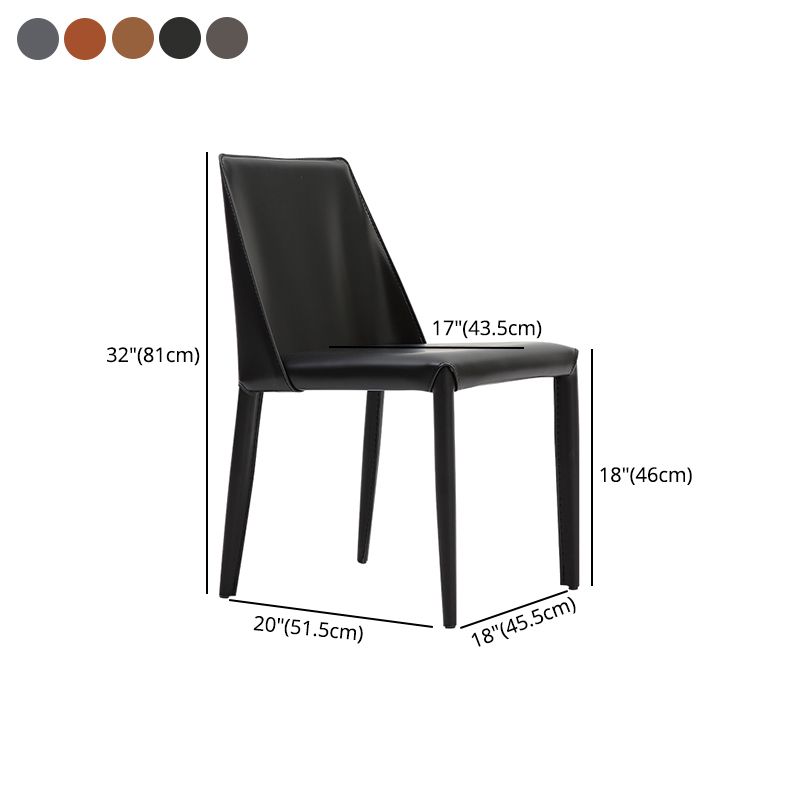 Silla auxiliar para el hogar de estilo moderno, silla de comedor tapizada con respaldo sólido (juego de 2)
