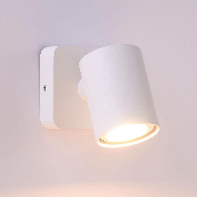 Modern Minimalist Minimalist Cilindro Accensione montata in metallo 1 Lampada da parete leggera