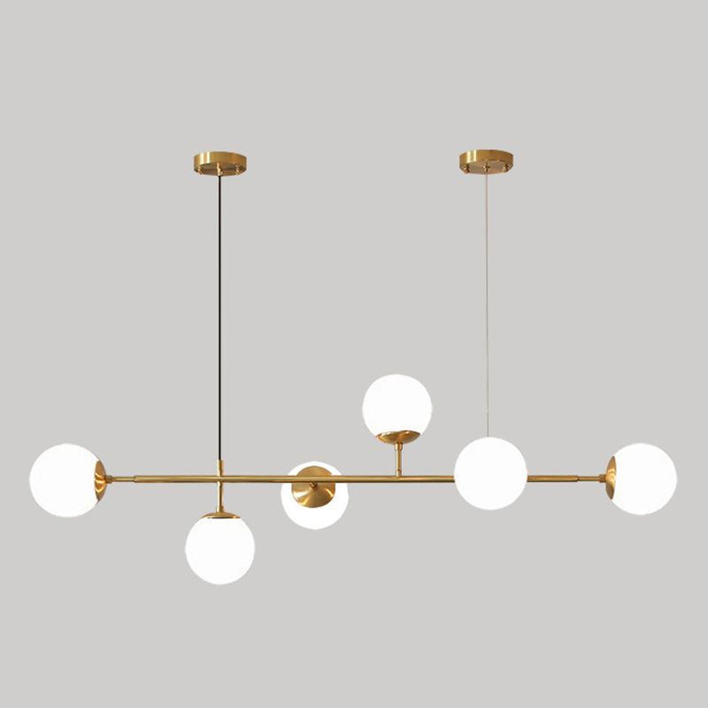 Modern Creative Globe Isola Light Light Iron Iron Spendant Light with Glass Shade