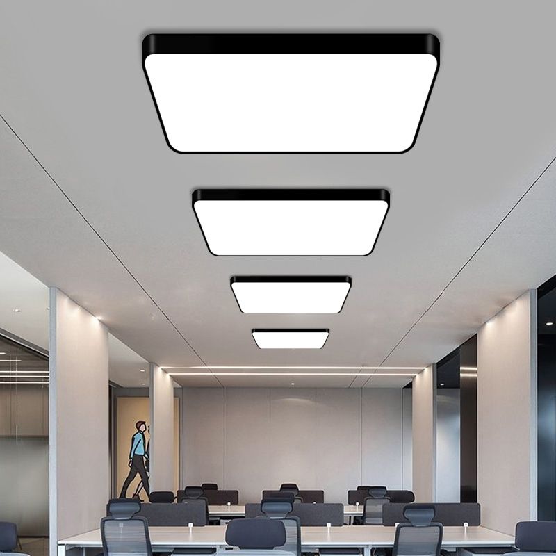 Moderne geometrische plafondverlichting Acryl kantoor LED inbouwlamp