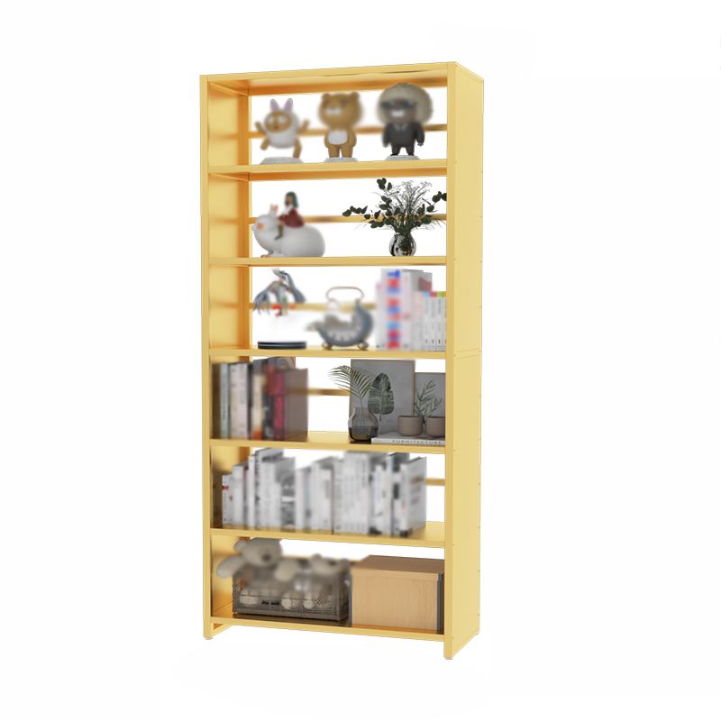 Modern Metal Bookshelf Open Shelf Bookcase with Rectangular Shelves
