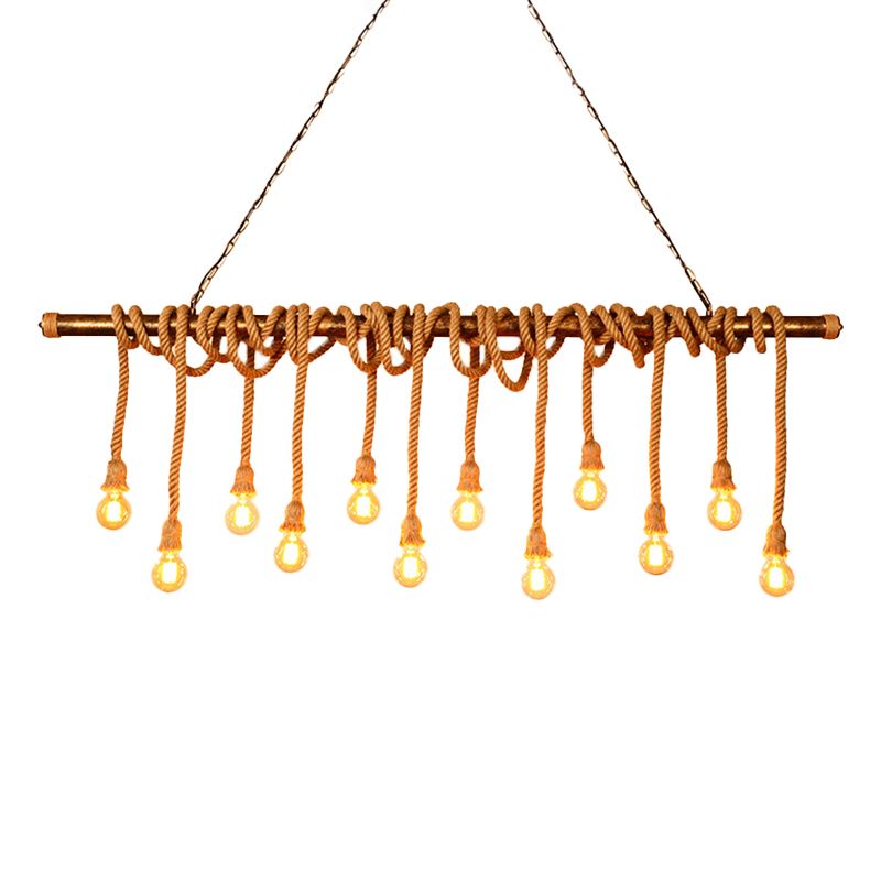 Simple Hanging Island Light Industrial Hanging Lighting Fixture for Dining Room