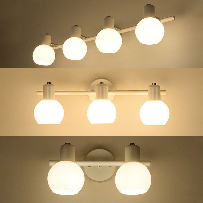 Luminaire d'éclairage en forme de balle Simplicité style luminaire mural métallique