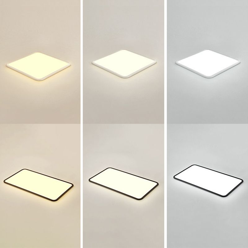Moderne geometrische vorm plafondlamp acryl 1-lichts plafondlamp in wit