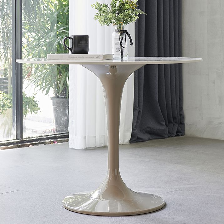 Modern 1/2/3/4/5 Pieces Dining Set Round Sintered Stone Dining Table Set
