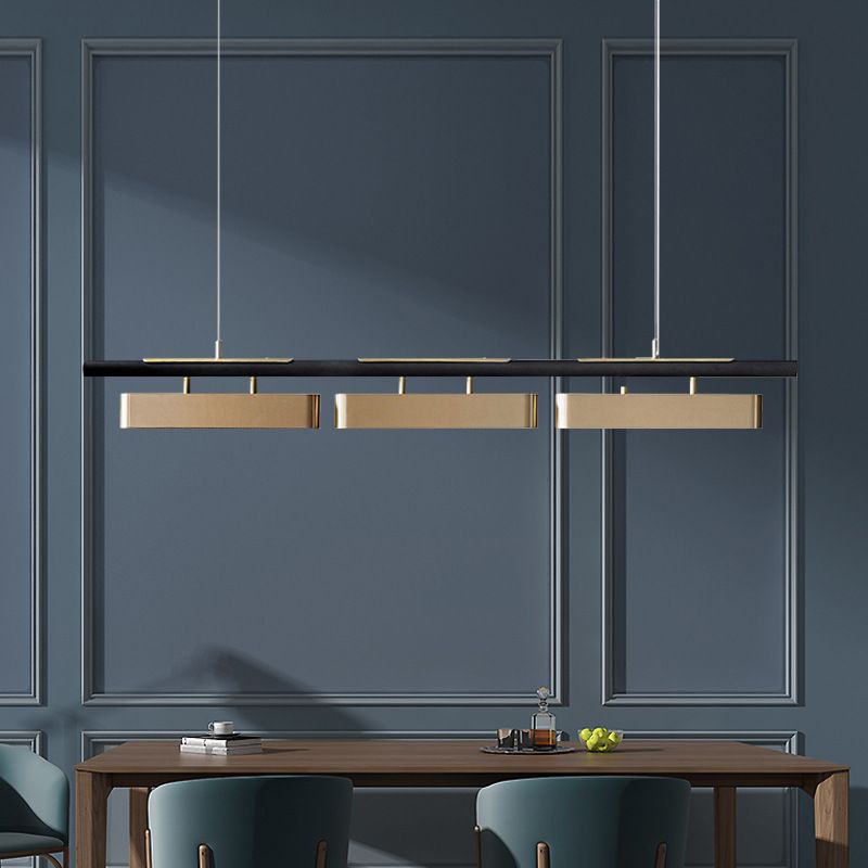 Modern Style LED Stainless Steel Hanging Light Fixture Dining Room Pendant Light