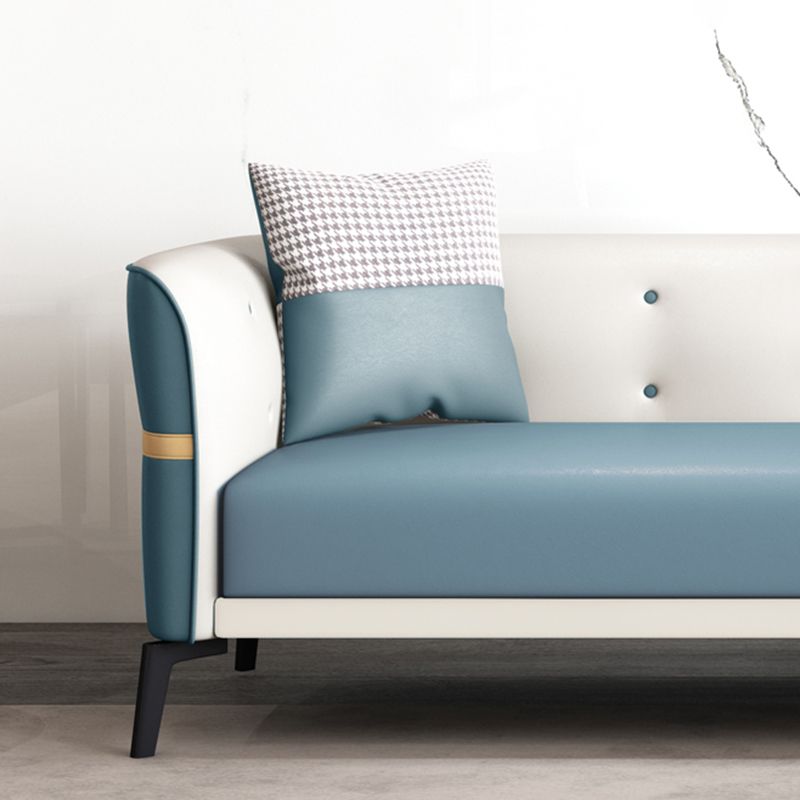 Nordic Faux Leather Waterproof Sofa Tight Back Sette for Apartment