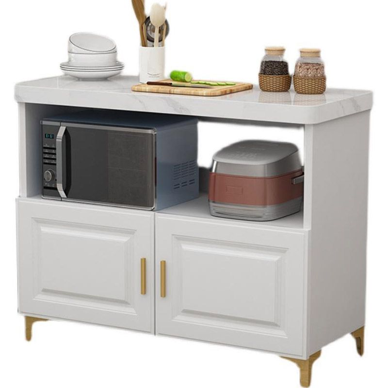 Dining Room Kitchen Island Table Marble Stationary Kitchen Island