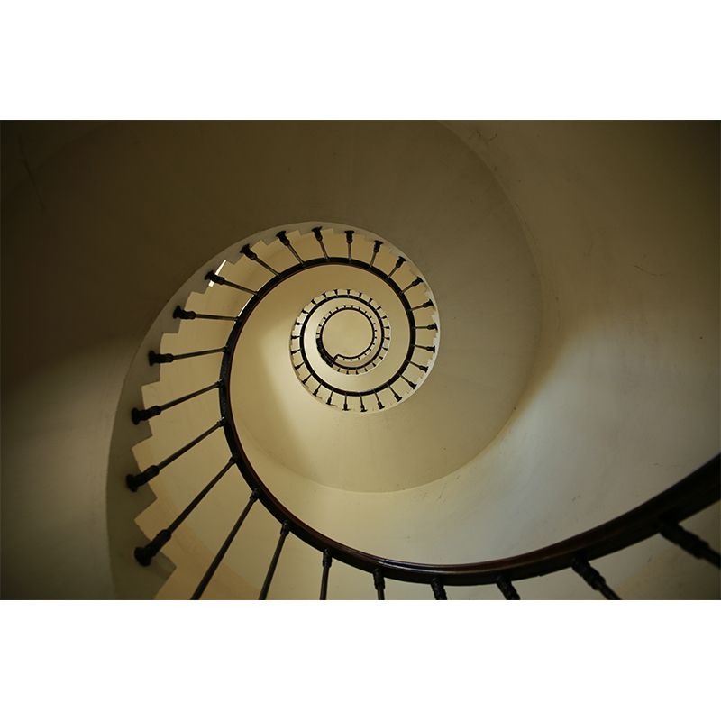 Spiral Staircase Space Extension Mural for Guest Room, Personalized Size Available